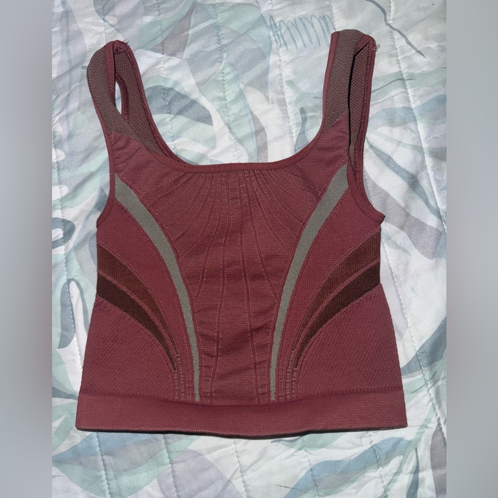 Free People Movement essence rib cropped tank